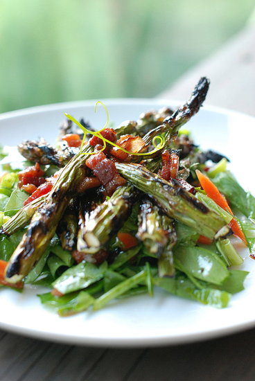asparagus salad with bacon vinaigrette