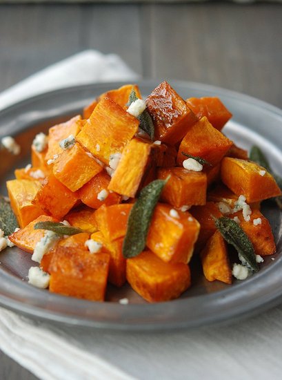roasted butternut squash blue cheese sage