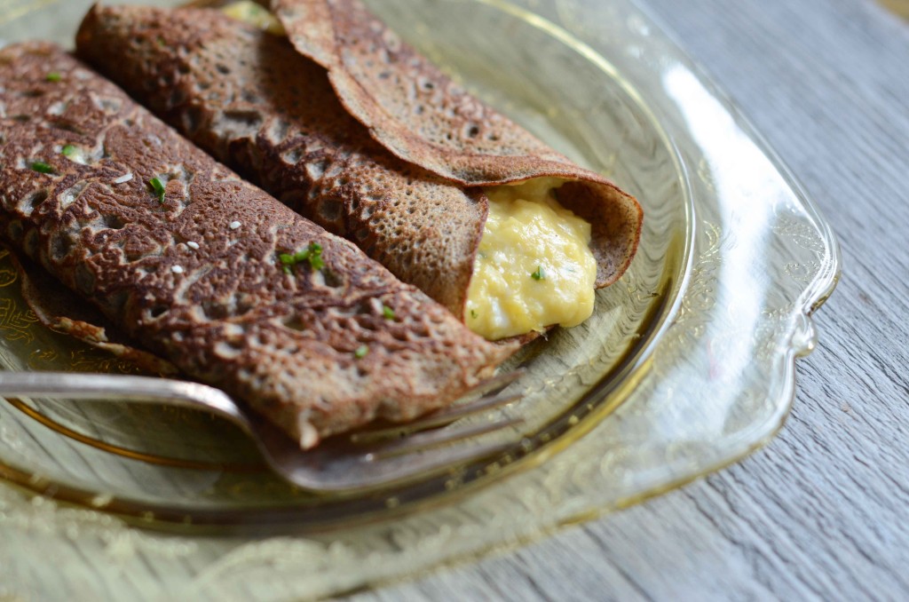 Buckwheat Crepes with Scrambled Eggs & Brie | Fresh Tart