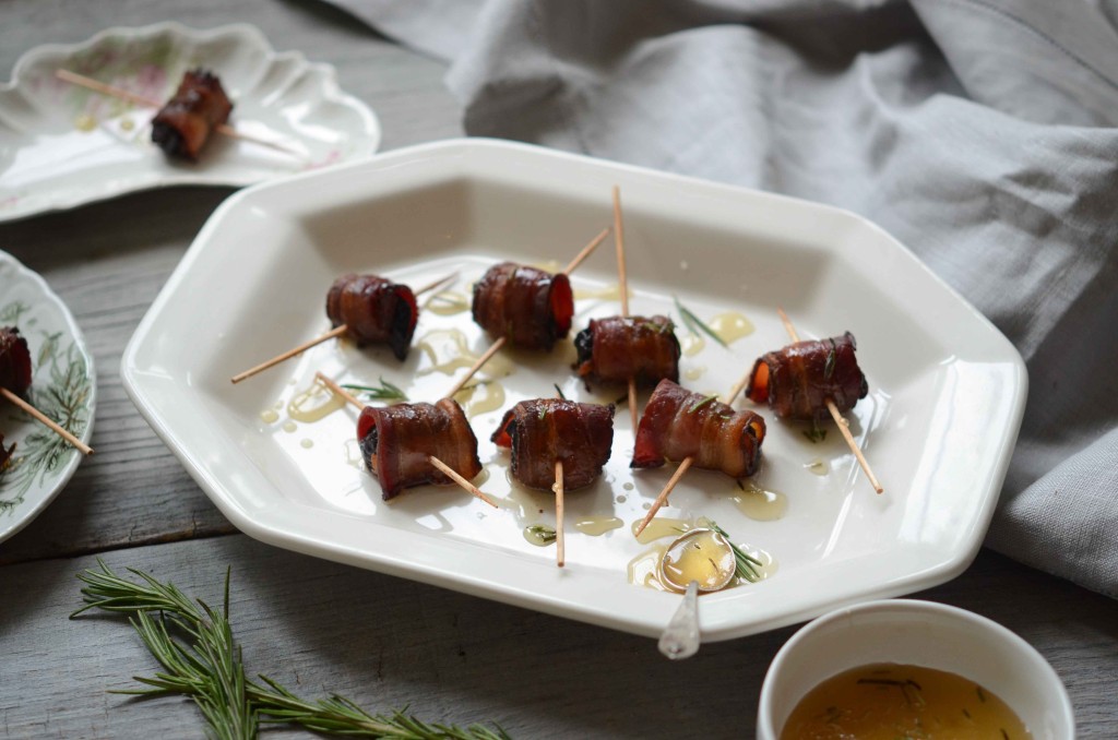 Bacon-Wrapped Dried Plums with Rosemary Honey | Fresh Tart (AIP, Paleo)